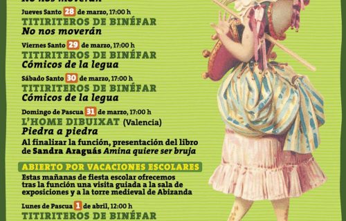 Amina en La casa de los Títeres de Abizanda