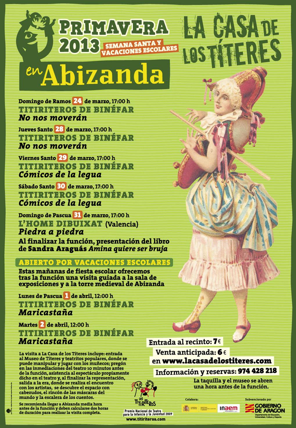 Lee más sobre el artículo Amina en La casa de los Títeres de Abizanda