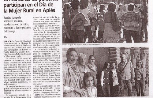Día Inernacional de la Mujer Rural en Apiés