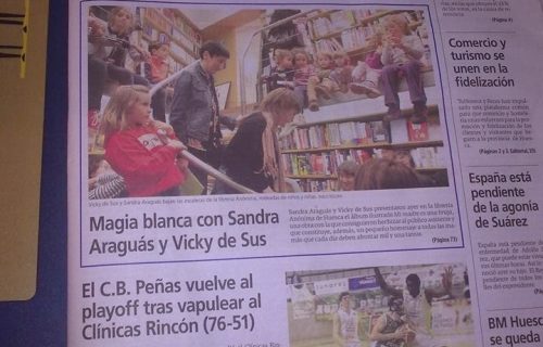 Portada en el Diario del Altoaragón