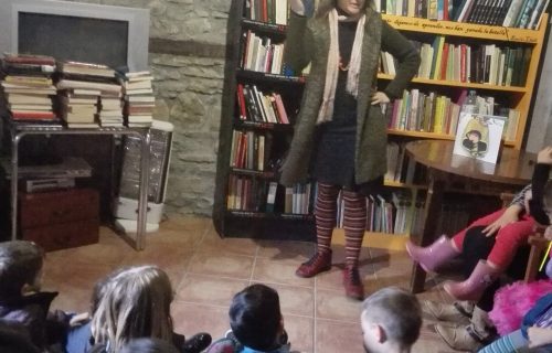 Inauguración de la biblioteca de Borrastres